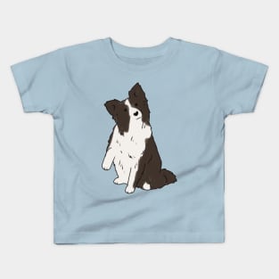 border collie illustration Kids T-Shirt